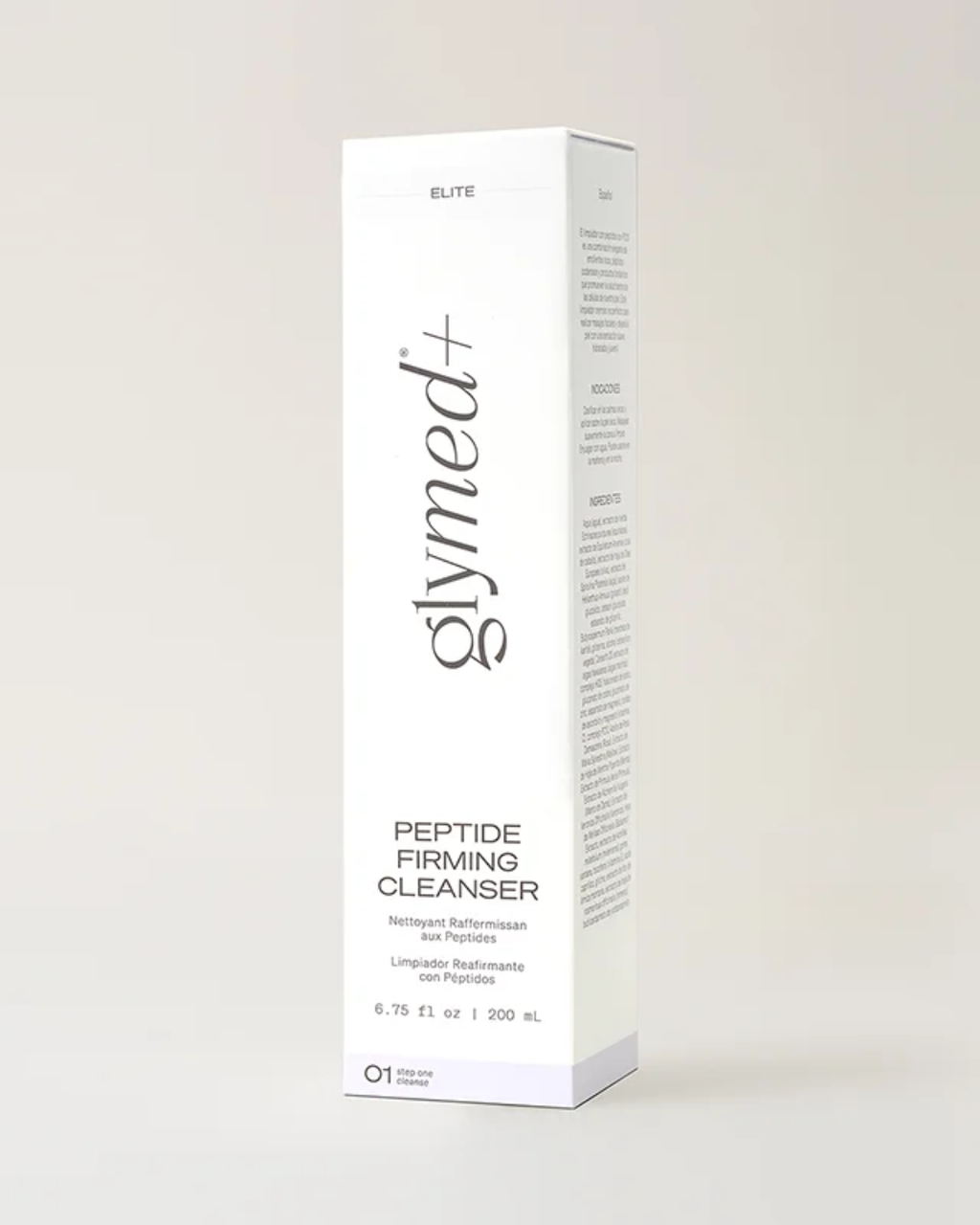 Peptide Firming Cleanser packaging