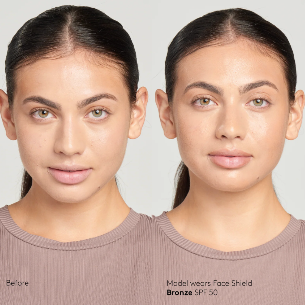 Sunforgettable Face Shield Bronze SPF 50 texture