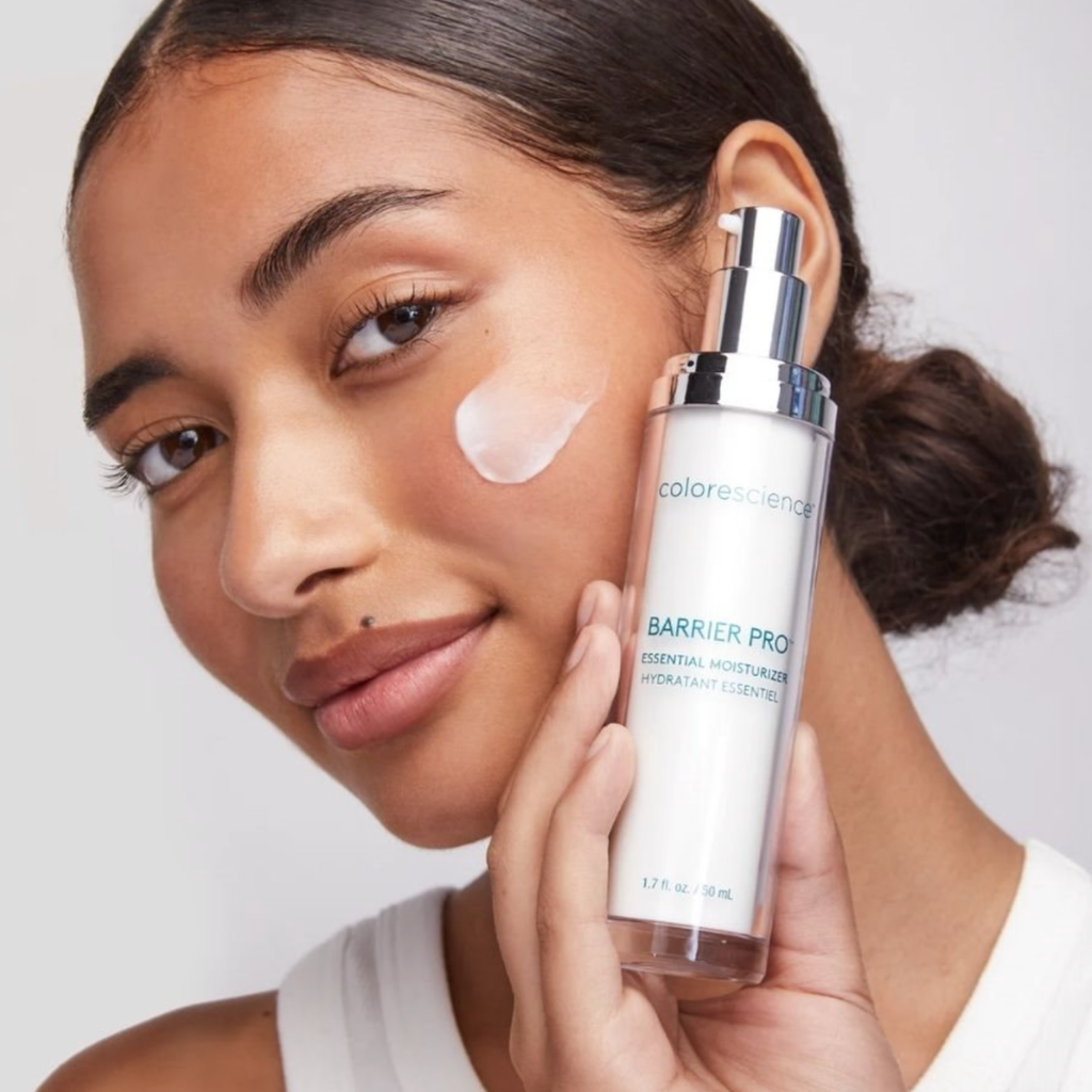 Barrier Pro Essential Moisturizer applied to skin