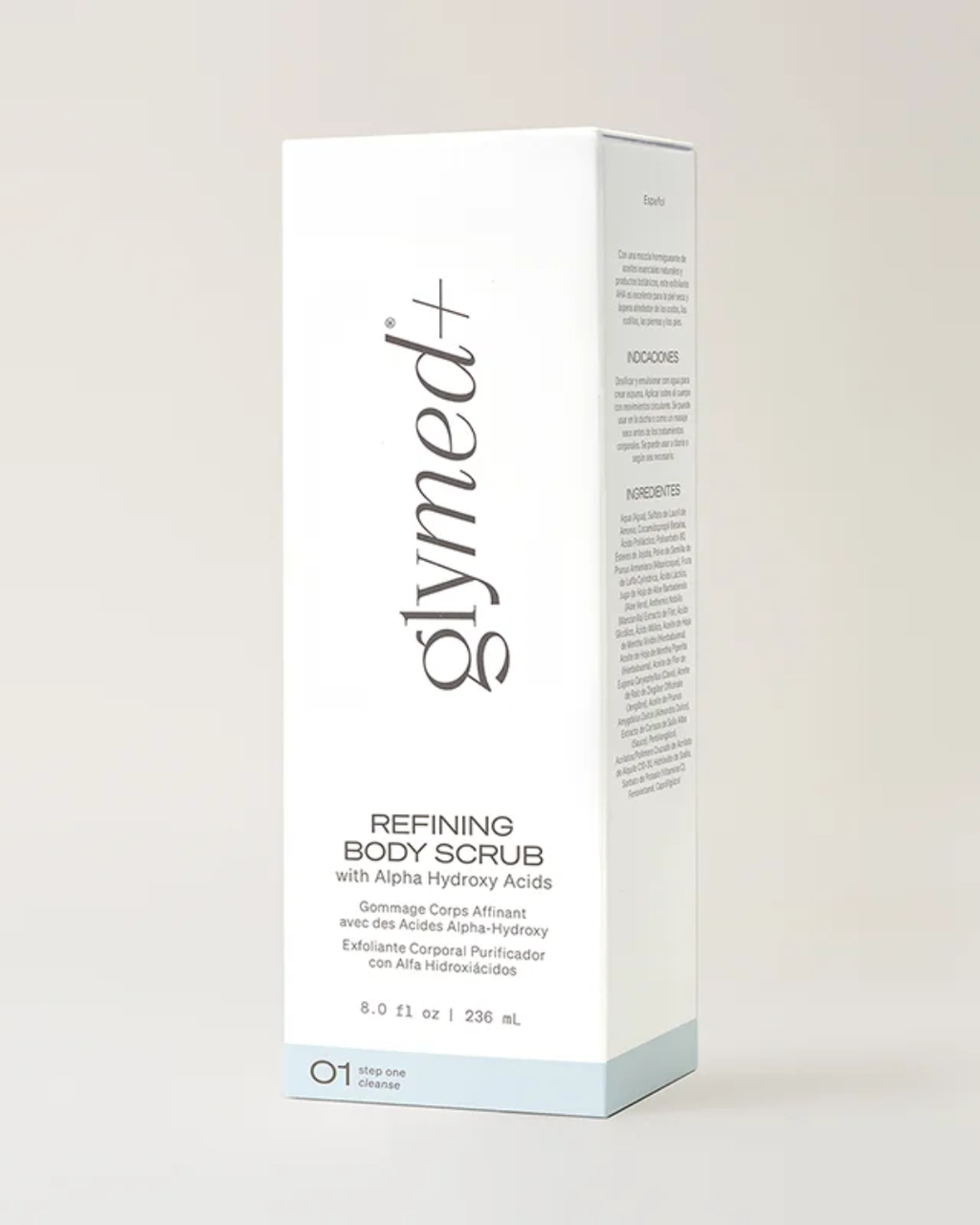 Refining Body Scrub with AHAs packaging