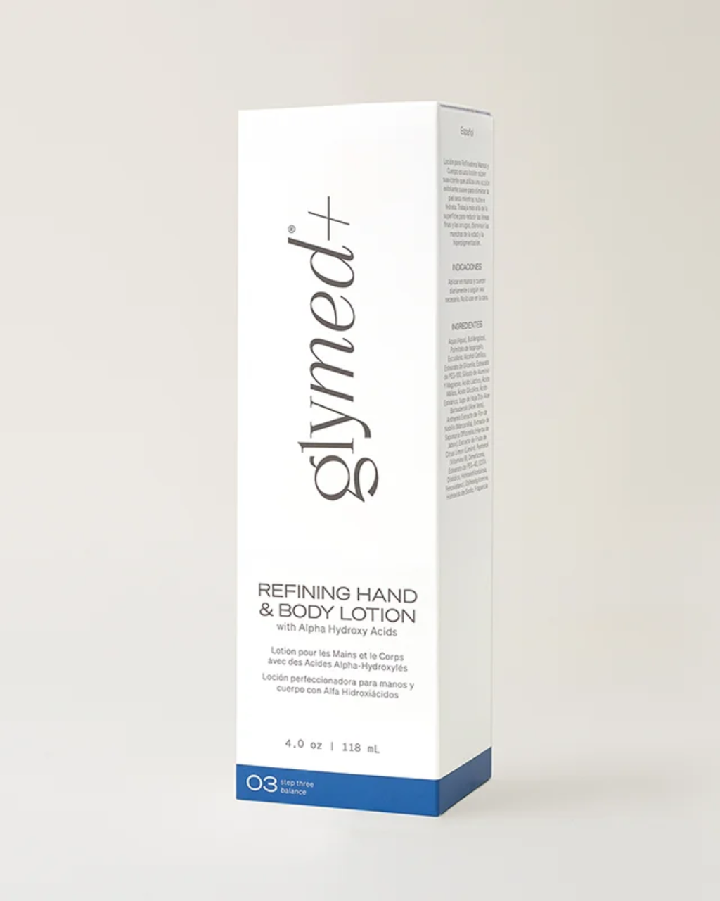 Refining Hand & Body Lotion packaging