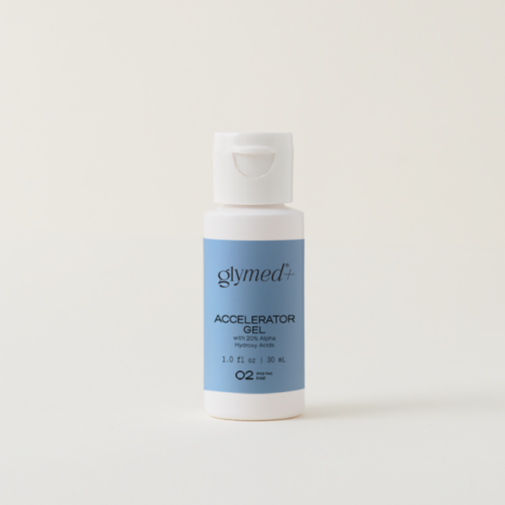 Accelerator Gel with 20% AHA's texture and packaging
